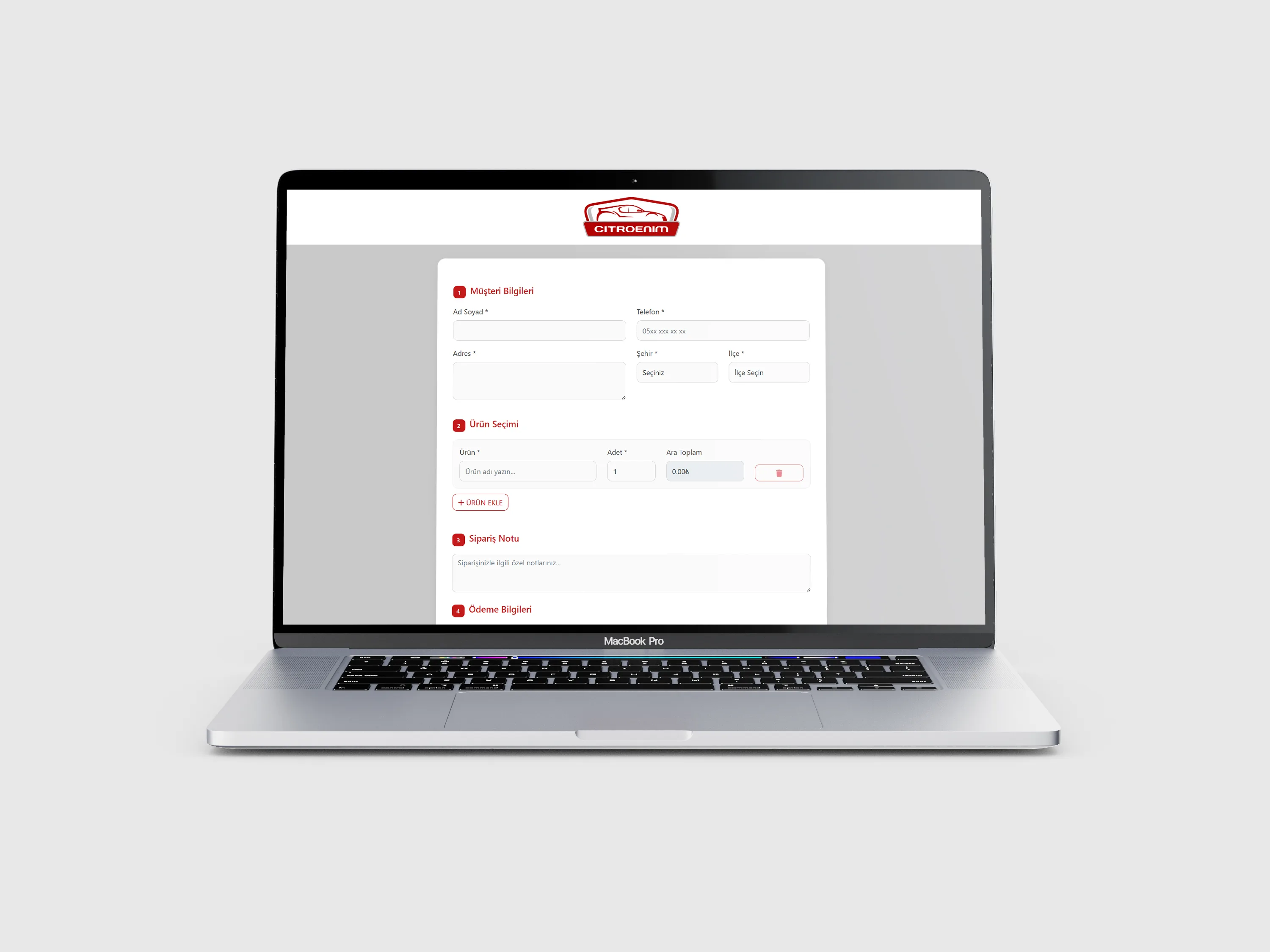 Custom Order Management