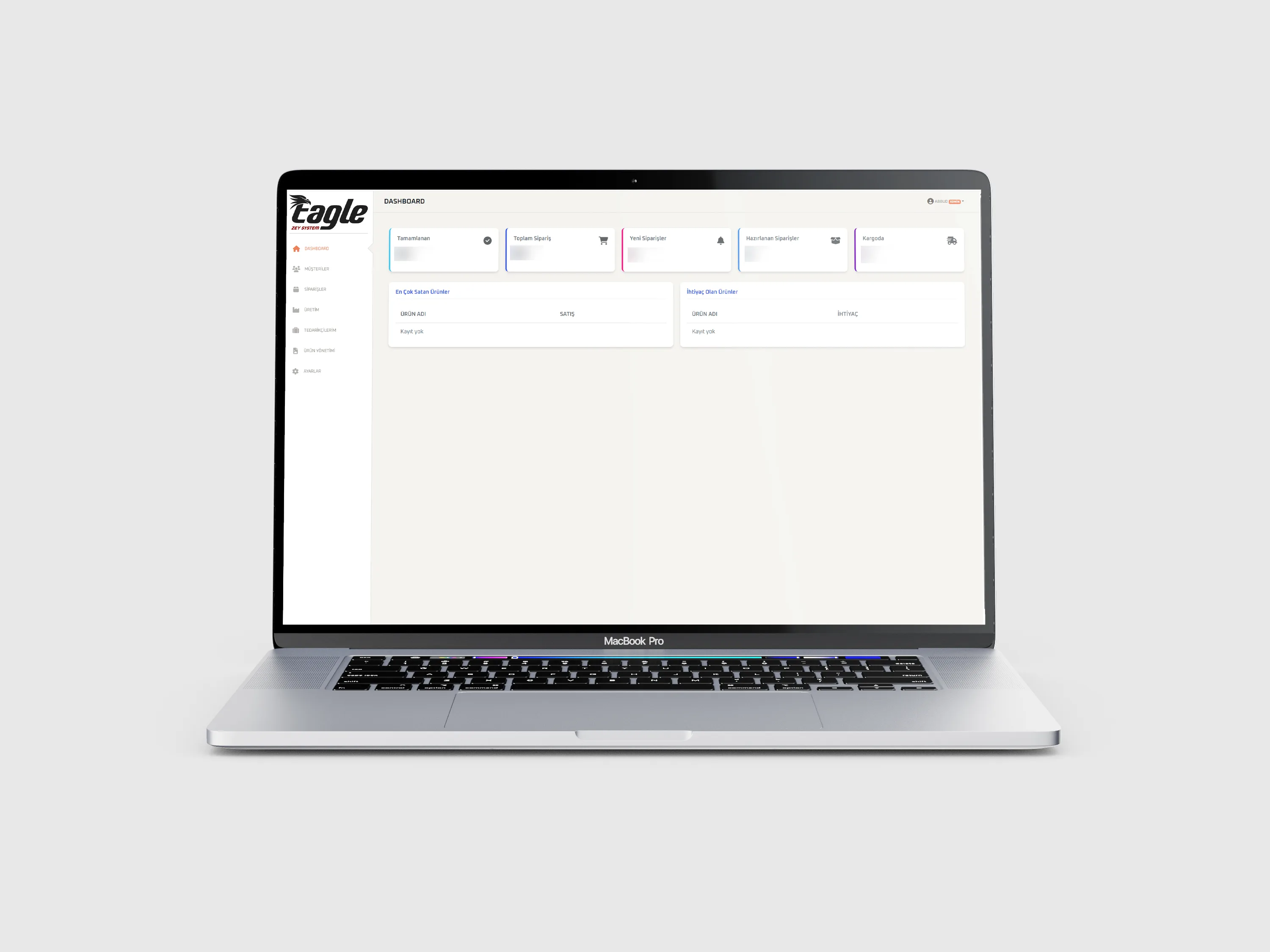 Custom ERP Dashboard